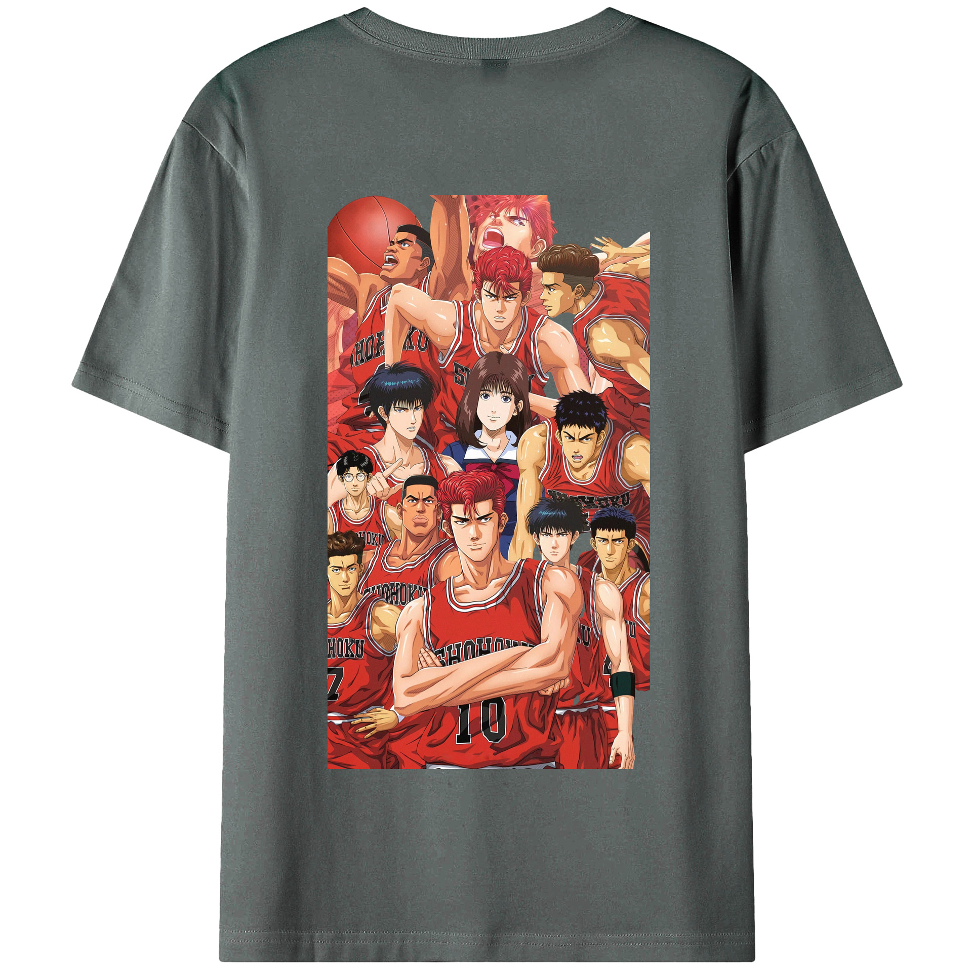 SLAM DUNK／スラムダンク 綿100％半袖Tシャツ（背面プリント）